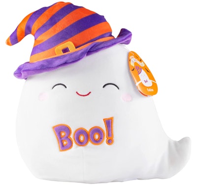 This Felize The Ghost 10" Squishmallow is one of the top Halloween Squishmallows of 2022.