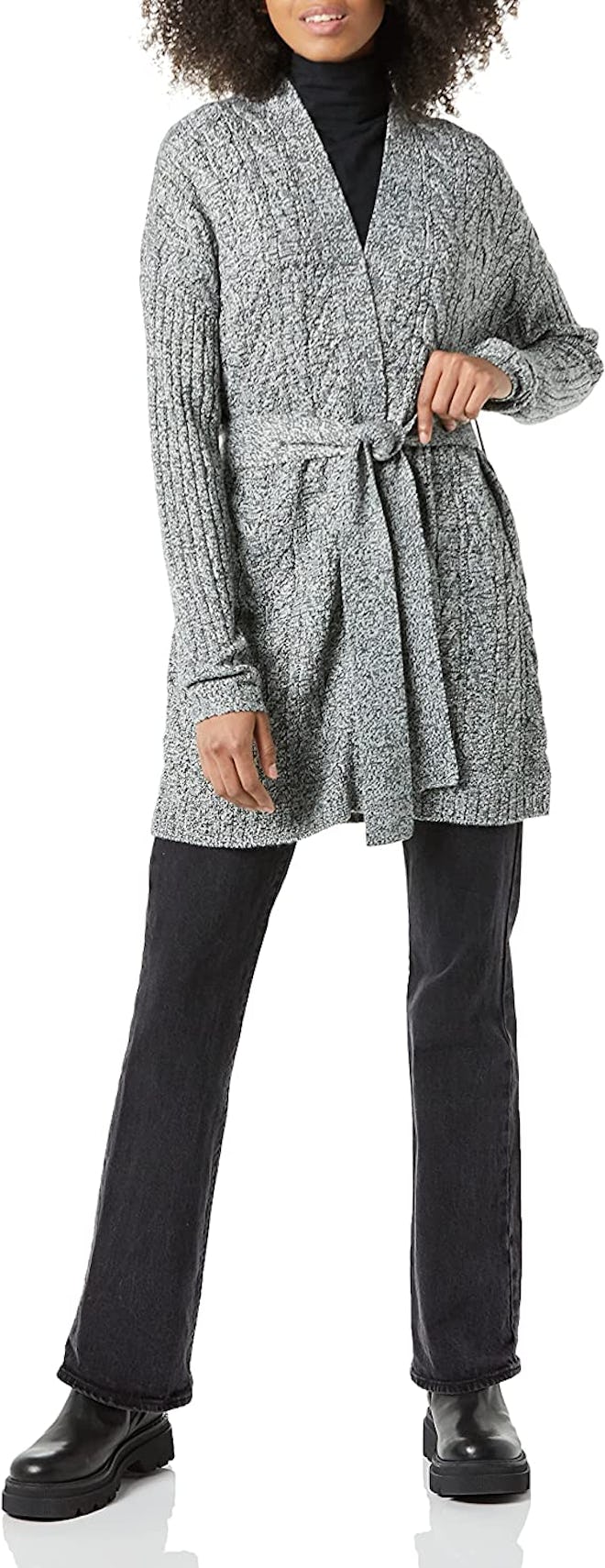 Amazon Essentials Cable Open-Front Cardigan