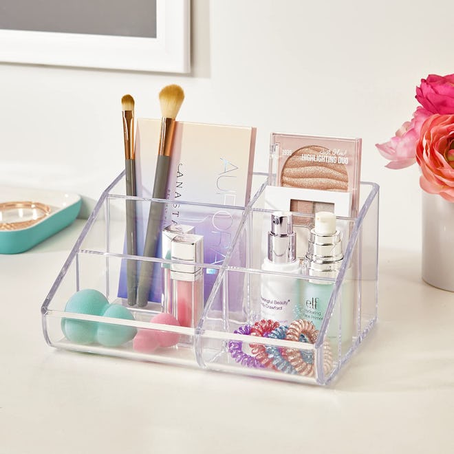 STORi Clear Plastic Vanity Makeup Organizer