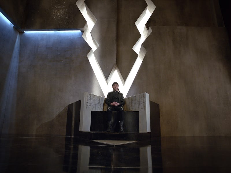 Maximus sits on a throne in Marvel's Inhumans TV show.