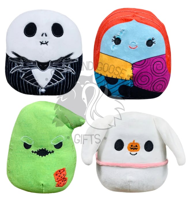 This set of 4 'The Nightmare Before Christmas' 5" Squishmallows is one of the best Halloween Squishm...