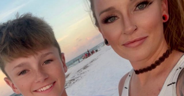 Maci Bookout with her 13-year-old son