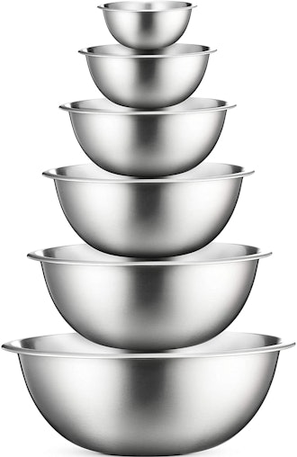 FineDine Stainless Steel Mixing Bowls (Set Of 6)