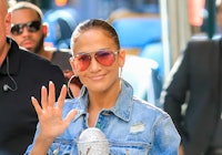 Jennifer Lopez is seen heading to Madison Square Garden