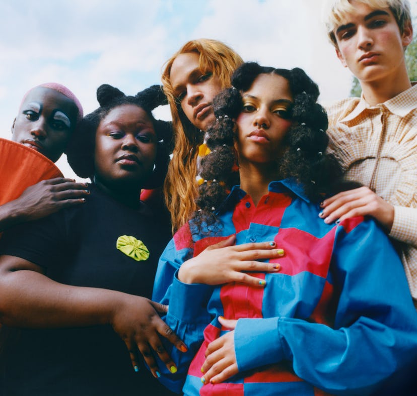 Harry Styles' Pleasing makeup as seen on models wearing Pleasing x Marco Ribeiro products