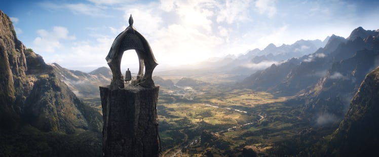 Arondir (Ismael Cruz Córdova) stands atop his tower in The Lord of the Rings: The Rings of Power Epi...