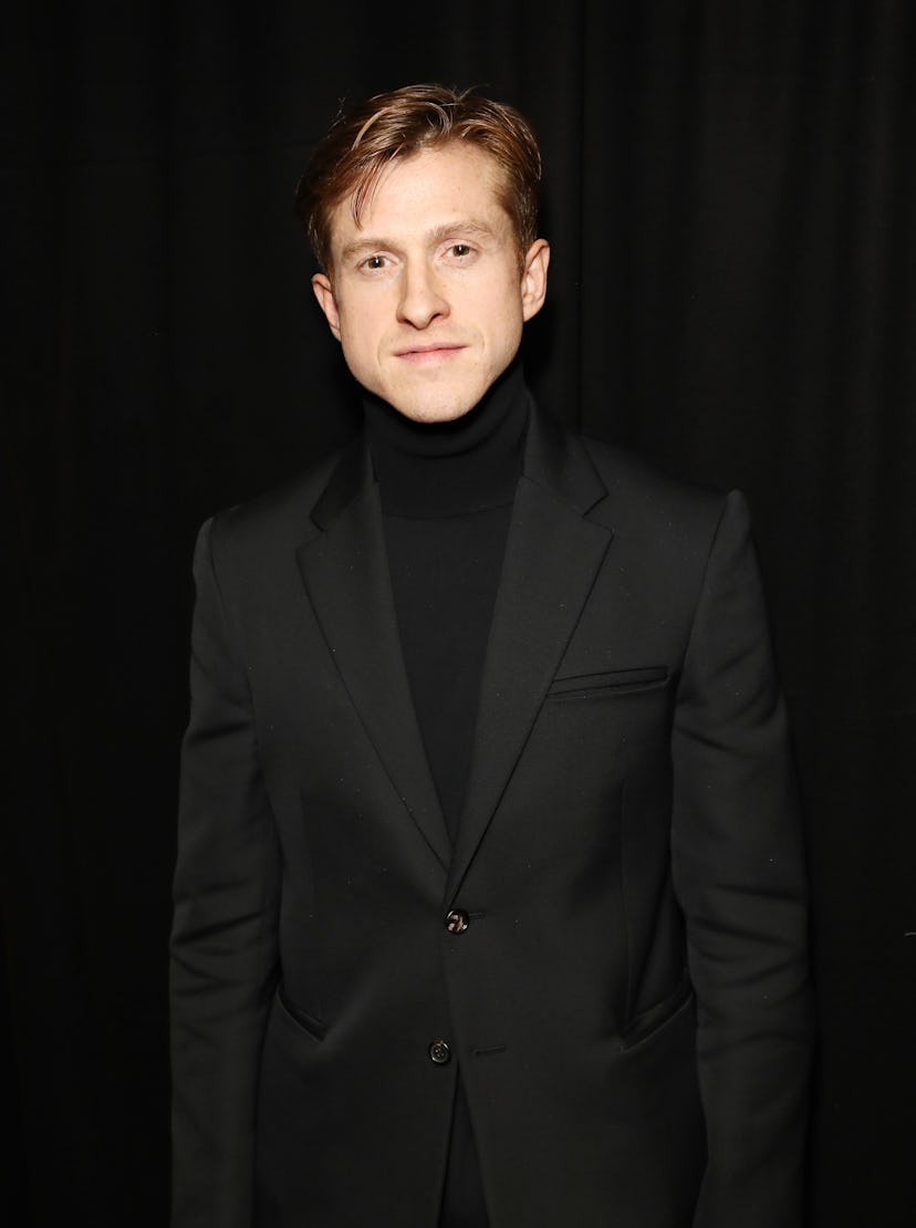 The designer Daniel Lee wearing a black suit and turtleneck