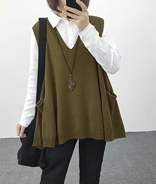 YESNO Oversized Sweater Vest