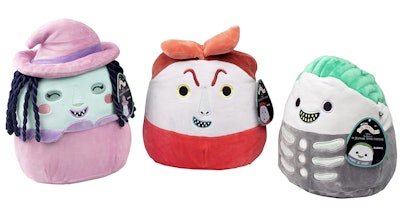 The set of Lock, Shock, & Barrel 8" Squishmallows is one of the top Halloween Squishmallows for 2022...