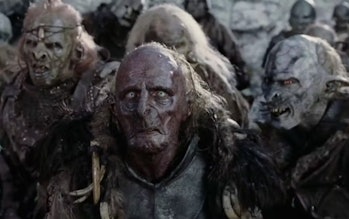 Non-threatening orcs in Peter Jackson’s Lord of the Rings.