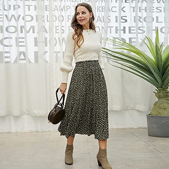 EXLURA Pleated Skirt