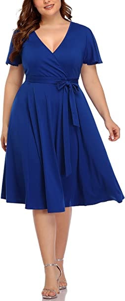 Pinup Fashion Flutter Sleeve Dress