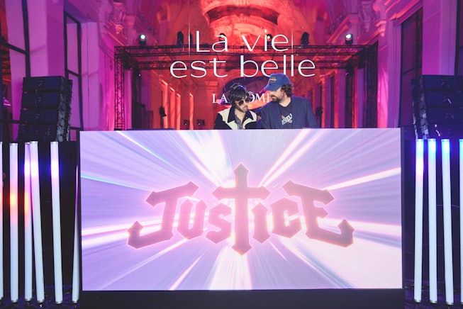 Justice, DJ duo, at the Lancôme Paris Fashion Week 