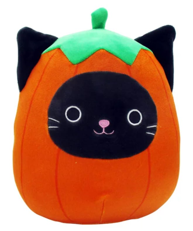 The Pumpkin Cat 8" Squishmallow is one of the best Halloween Squishmallows to collect.