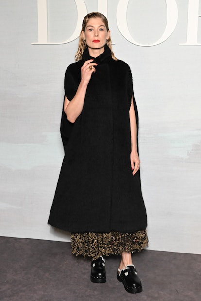 Rosamund Pike attends the Christian Dior Womenswear Spring/Summer 2023 show as part of Paris Fashion...