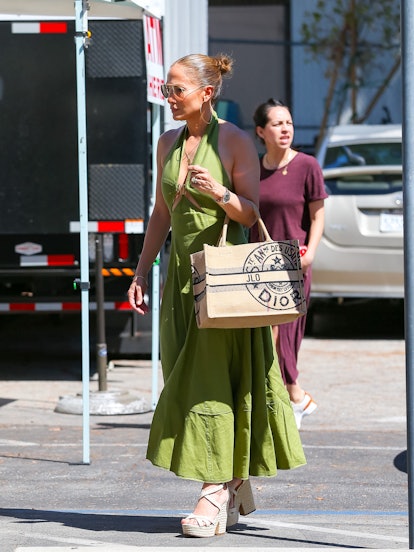 Jennifer Lopez Street Style: Azlee Jewelry and Birkin Bag