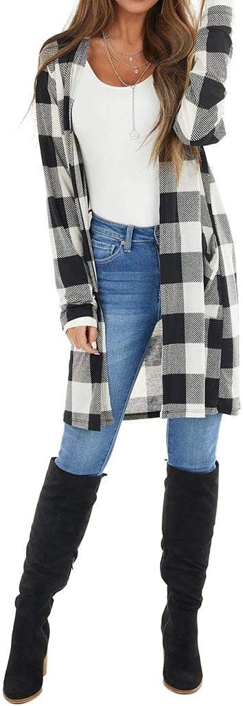 Lacozy Open Front Long Cardigan