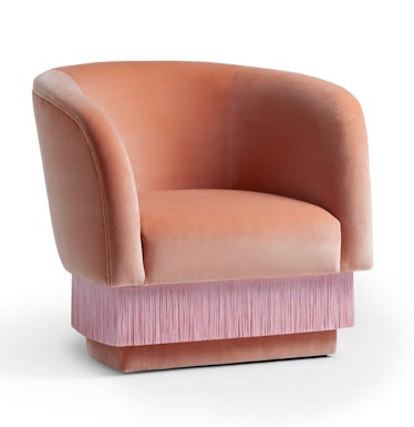 La Folie 32'' Wide Velvet Barrel Chair