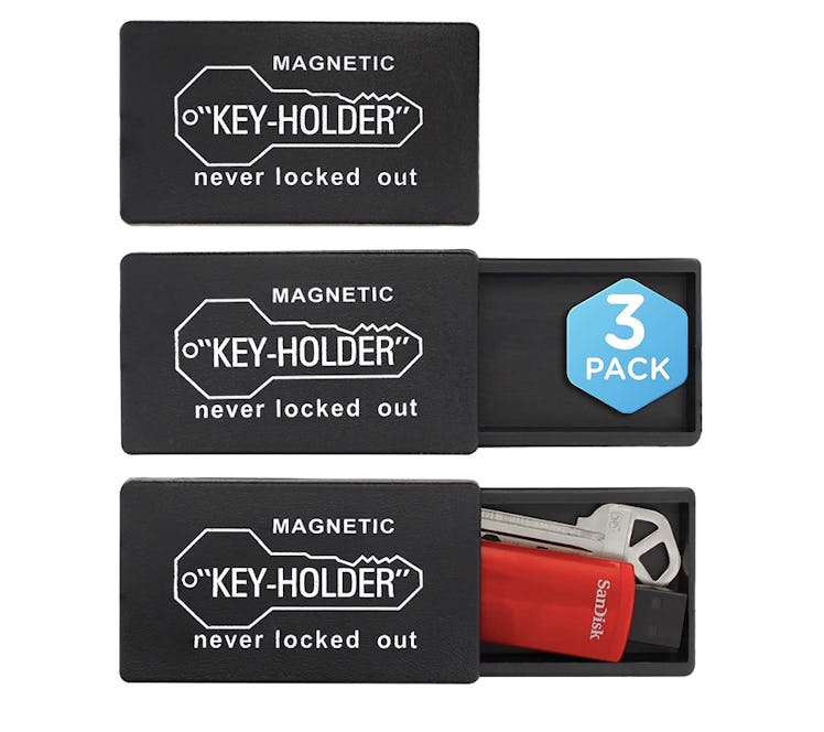 Available in a set of three, these Ram-Pro are some of the best magnetic key holders for cars on Ama...