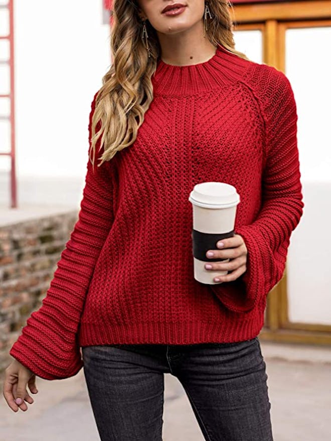 BerryGo Knit Turtleneck Pullover Sweater 