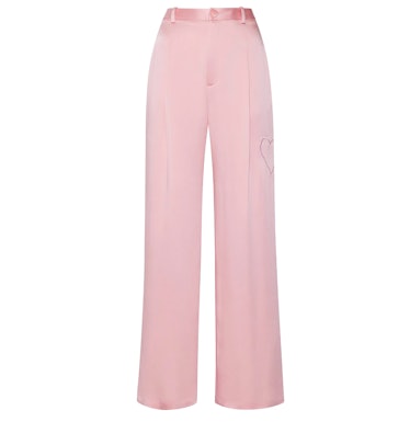 Lapointe Satin Relaxed Pleated Pants