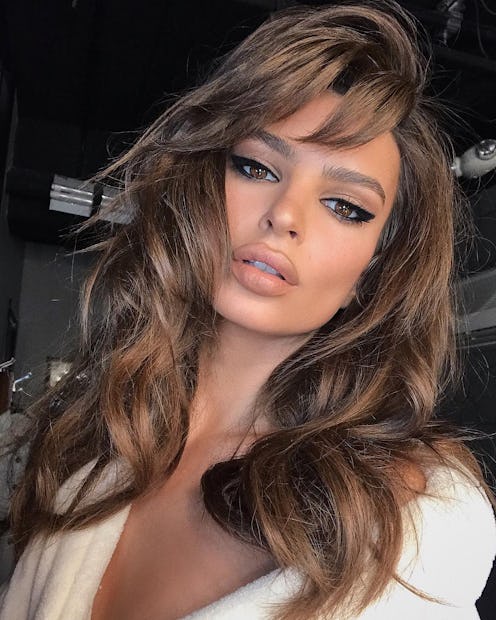 Emily Ratajkowski waterline smoky eye