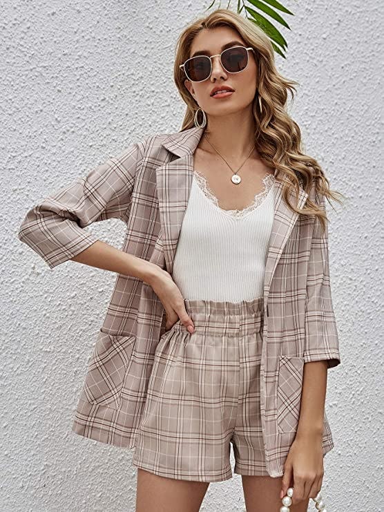 SheIn Blazer and Shorts Set (2 Pieces)