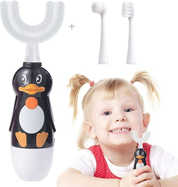 Caromolly U-Shaped Automatic Toothbrush With 3 Brush Heads