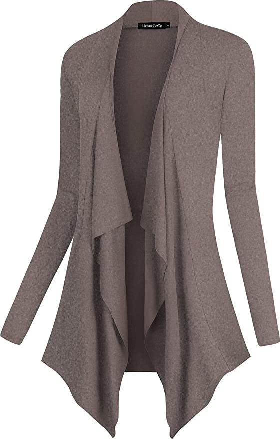 Urban CoCo Drape Front Open Cardigan