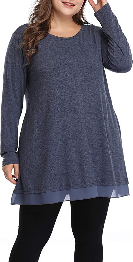 Shiaili Autumn Long Tunic Shirt