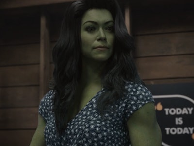 She-Hulk in a Marvel scene