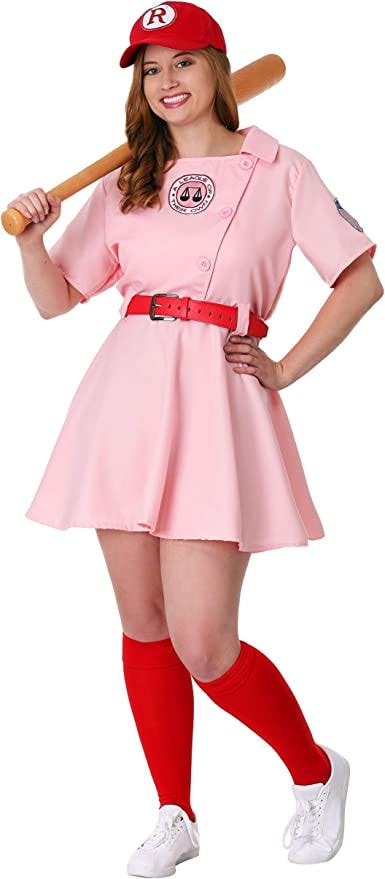 League of Their Own Dottie Plus Size Womens Costume Set