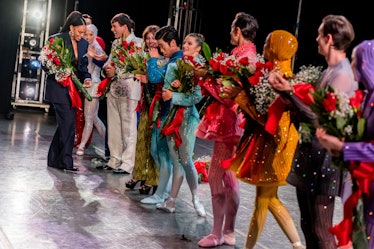 Solange Knowles receiving her flowers from the New York City ballet