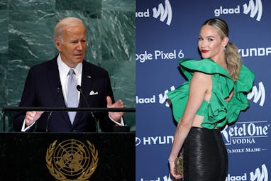 Joe Biden and Meghan King.