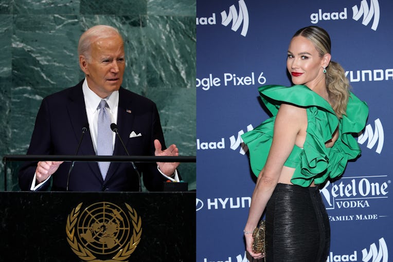 Joe Biden and Meghan King.