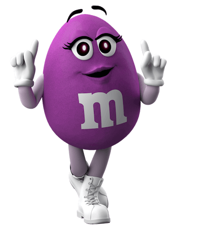 Purple M&M 