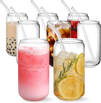 NETANY Can Shaped Glass Cups (8-Pack)