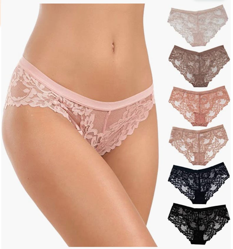 Alyce Intimates Lace Bikini (6-Pack)