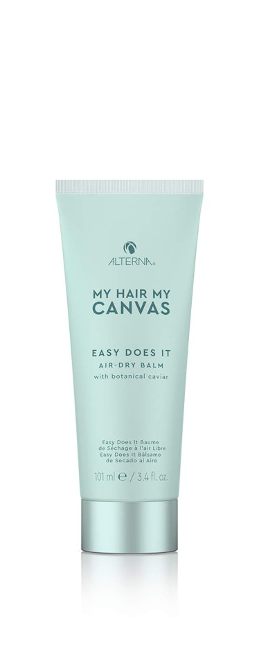 Style wavy hair in humidity using My Hair My Canvas Easy Does It Air Dry Balm