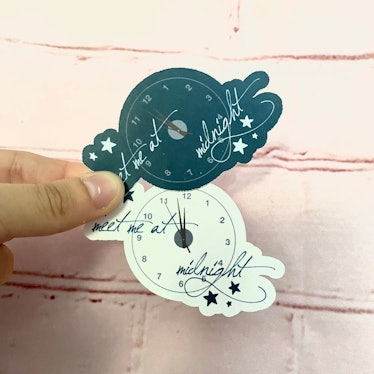 This sticker is part of the Taylor Swift 'Midnights' merch on Etsy. 