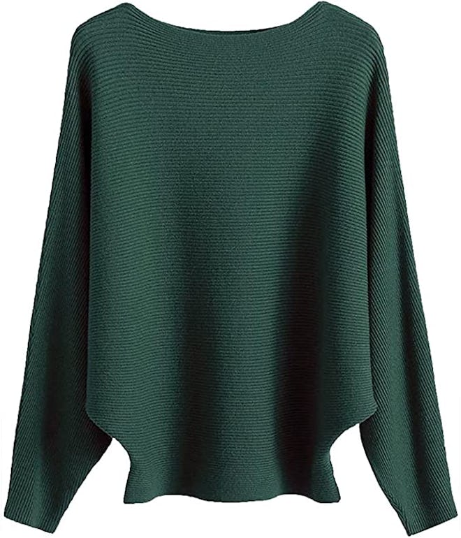 MAKARTHY Batwing Sleeve Knitted Sweater