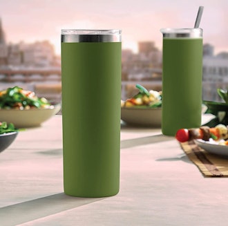 FineDine Insulated Skinny Stainless Steel Tumbler Set (4-Pack) 