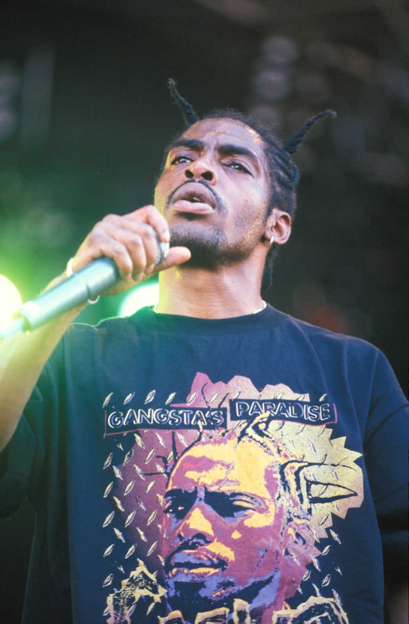 Rapper Coolio performing in 1996