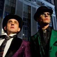 The Penguin and the Riddler from the tv show Gotham.