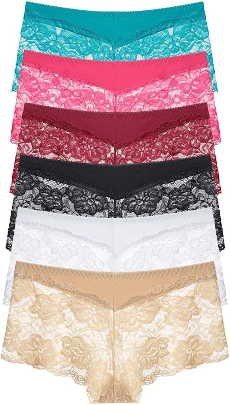 moonlight elves Lace Boyshort Panties (6-Pack)