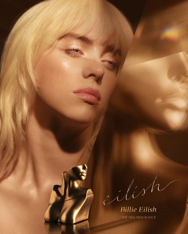 Billie Eilish's ad campaign for her first perfume: Eilish. 