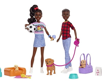 Barbie It Takes Two Playset with Jackson & Jayla Twins Dolls