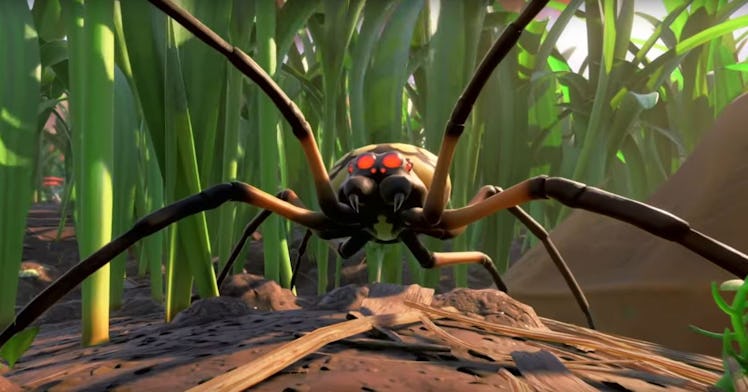 A large spider that can cause a jump scare in the survival video game 'Grounded'