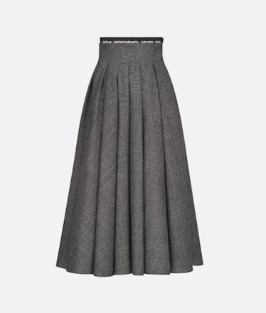 Mid-Length Pleated Skirt