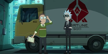 Jerry and Rick about to infiltrate a Fortune 500 company